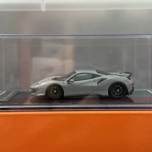 U2 1/64 Ferrari 488 Pista Gray Resin Model Car - Picture 1 of 1