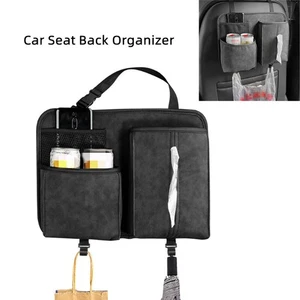 Asiento trasero de cuero gris para automóvil refrigerador de viaje bolsa de almacenamiento colgador organizador soporte 1 pieza - Imagen 1 de 12
