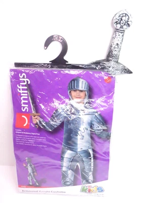 Disfraz y espada de caballero blindado medieval infantil, talla pequeña Foto 1 de 4