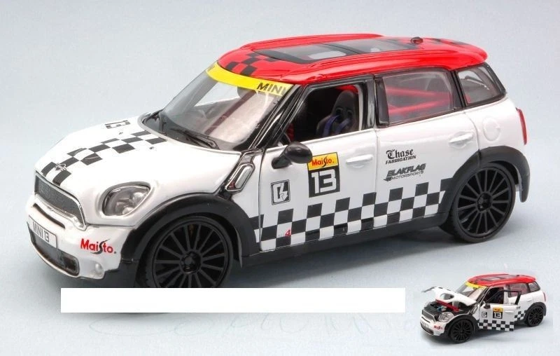 Maisto MI31367W MINI COUNTRYMAN N.13 WHITE/RED 1:24 Modellino - Immagine 1 di 1