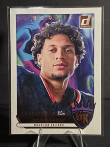 Jayden Higgins RC - 2025 Donruss Rookie Gridiron Kings  #RGK-JHS - Texans 🔥🔥 - Picture 1 of 2