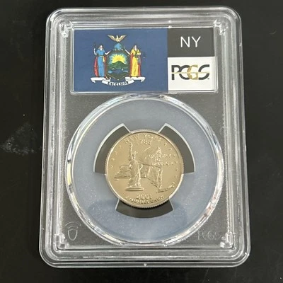 2001-S 25c  PCGS PR70DCAM NEW YORK QUARTER PROOF DEEP CAMEO PR 70 DC - Image 1 of 4