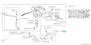 Turbocompresor Stay para: Subaru Impreza GRB GVB STI 08-14 - Imagen 1 de 1