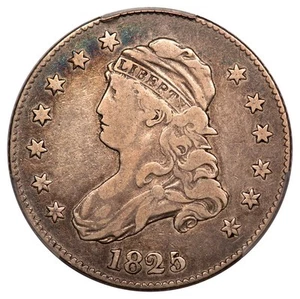 1825/4/(2) 25C B-2 Capped Bust Quarter PCGS VF25 - Picture 1 of 3
