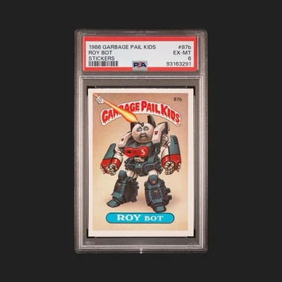 1986 Garbage Pail Kids ROY BOT #87b Stickers PSA 6 NO COPYRIGHT-RARE - Image 1 of 3