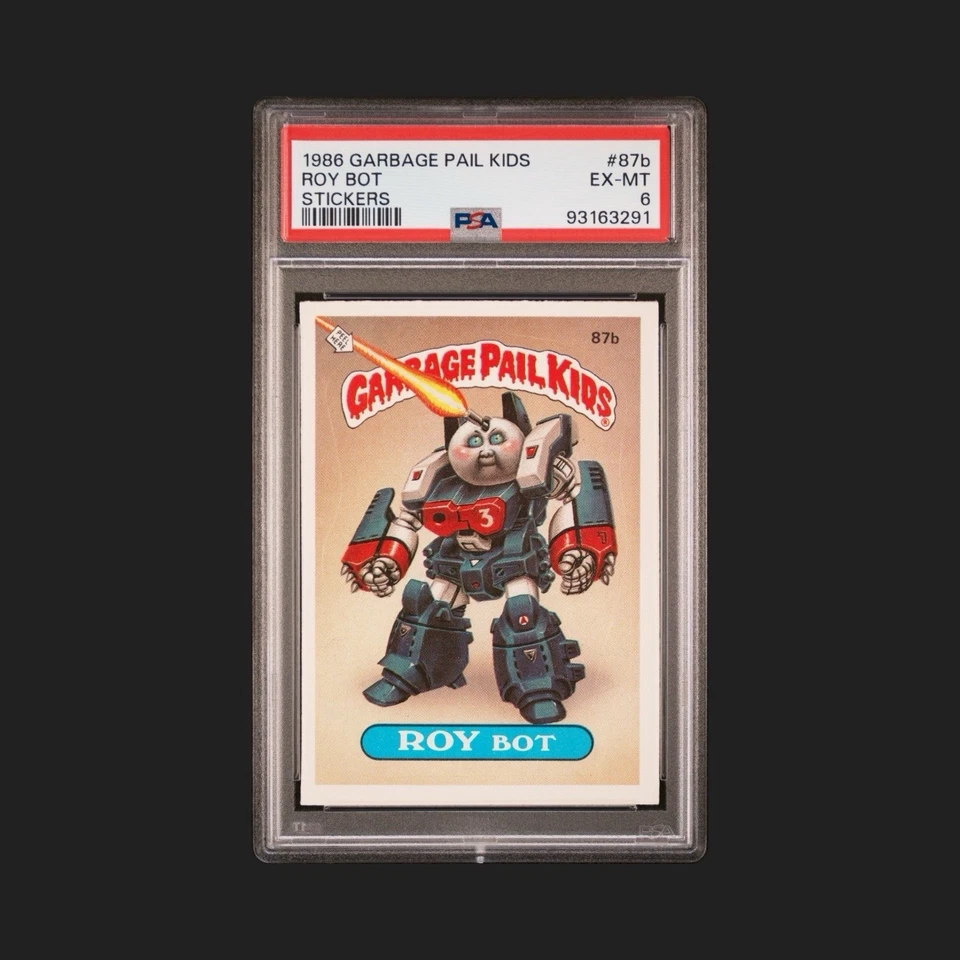 1986 Garbage Pail Kids ROY BOT #87b Stickers PSA 6 NO COPYRIGHT-RARE - Image 1 of 3