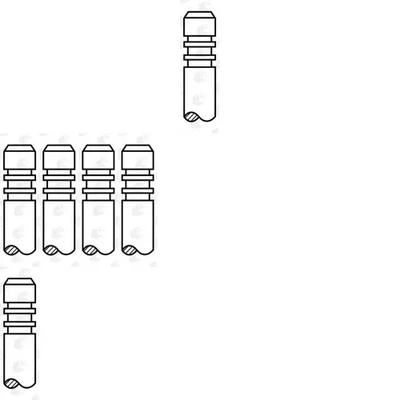 6 x Soupape d'échappement AE pour BMW 3 E36, 3 E46, 5 E34, 8 E31, E46, Z3 E36 - Photo 1/4