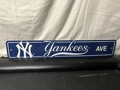 New York Yankees AVE.Sign 2015 arte de pared hombre cueva fanático de béisbol 24X4 plástico duro  Foto 1 de 4