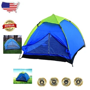 Leichtes Camping Kuppelzelt für 2 Personen - wasserdicht & tragbar mit Tragetasche - Bild 1 von 4