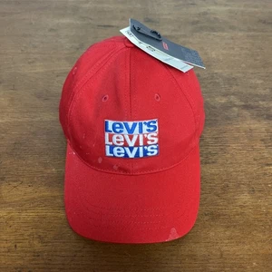 Levis Mütze Cap Rot Baumwolle Snapback One Size - Bild 1 von 8