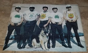  COPS POLICE SFPD LEGALIZE  MARIJUANA POT VTG ORIGINAL 1972 PROTEST POSTER GRASS - Picture 1 of 12