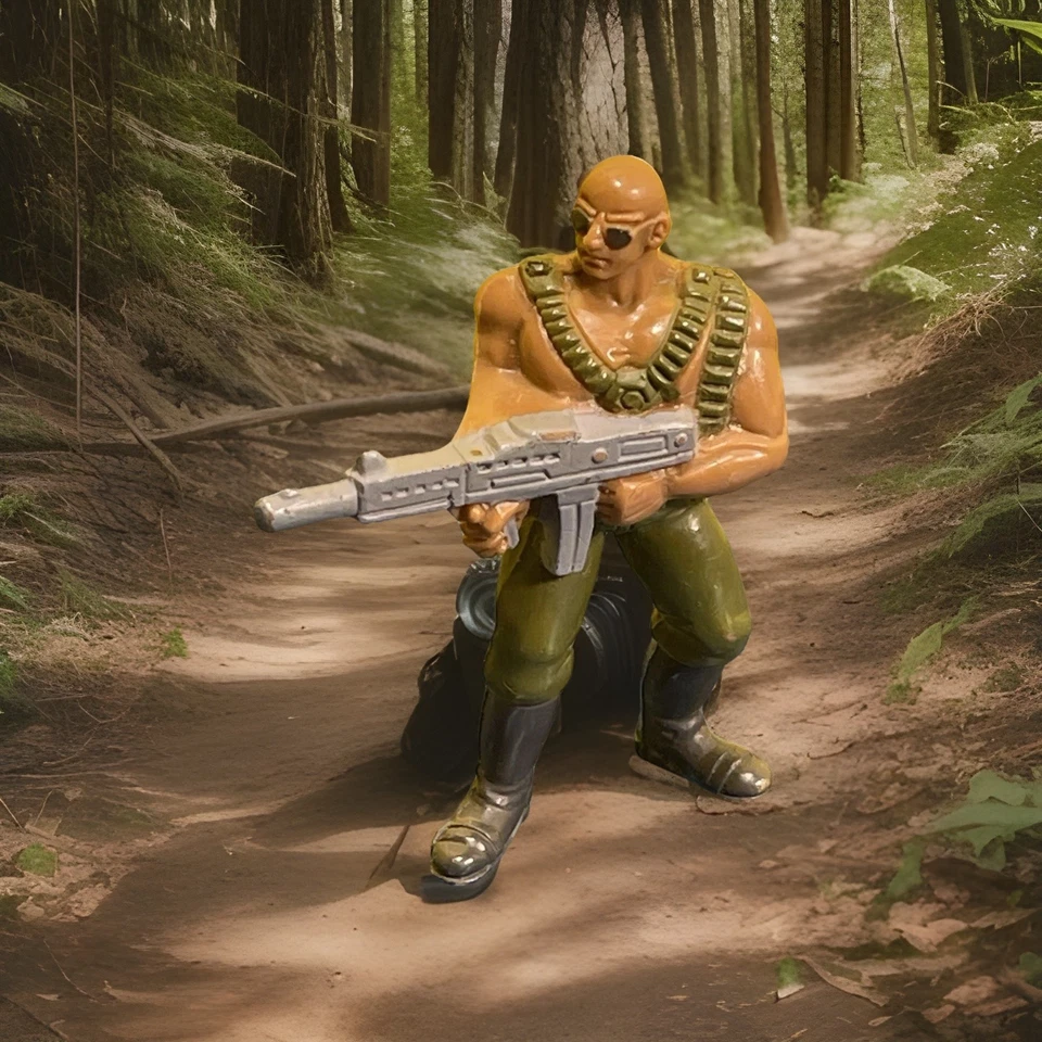 Mattel G.U.T.S. 1986 vintage "Soldier Guts Ground Troop Jungle Fighter B-21 2,5""" Foto 1 de 1