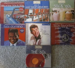 THE HITS OF THE 50'S & 60'S MALTSHOP MEMORIES CD LOT OF 7 - Picture 1 of 1