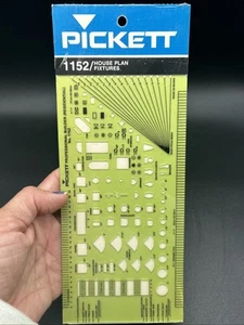 Vintage Pickett Schablone 1152 Hausplan Befestigungen Entwurf neue Technik - Bild 1 von 5