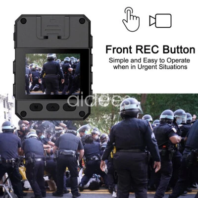 Body Camera 4K 2K 1080P Police Audio Video Recording IR Night Security Camera A1 - Bild 1 von 4