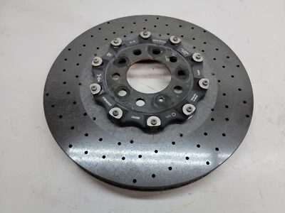 LAMBORGHINI AVENTADOR REAR LEFT CARBON CERAMIC BRAKE DISC ROTOR OEM 470615601F - Image 1 of 4