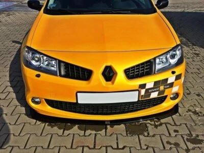 Cup Spoilerlippe Front Ansatz passend für Renault MEGANE II RS schwarz Hochglanz - Bild 1 von 4