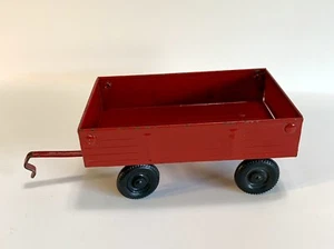 Vintage ERTL Toy Hay Trailer Wagon Red 74-7650 Die Cast 4.5" X 3" - Picture 1 of 7