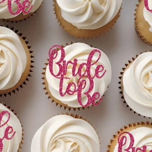 Bride to Be Cupcake Toppers Hen Party Cake Topper Bride Cupcake Decorations - Picture 1 of 4
