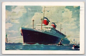 Postal de envío de líneas de Estados Unidos de S.S. America 1956 WB - Imagen 1 de 2