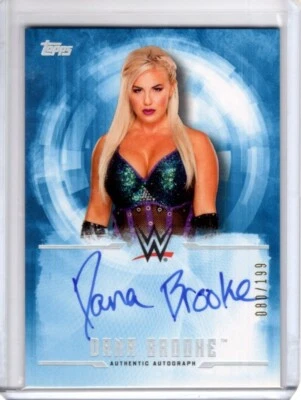 DANA BROOKE 2017 Topps WWE Undisputed Blue AUTO / AUTOGRAPH #d /199 - Image 1 of 2