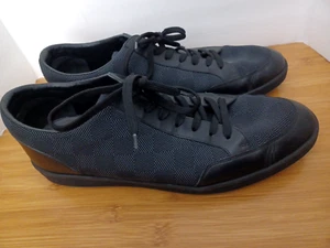 Louis Vuitton Offshore Damier Graphite Check Black Sneakers 8.5 LV or 9.5 US - Picture 1 of 18