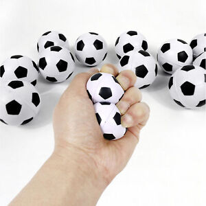 12Pcs 1.6in Mini Soccer Balls  PU Sponge Foam Sports Stress Ball For Kids