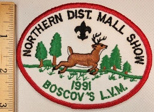 Vintage Boy Scouts Patch 1991 Northern District Mall Show Boscov's L.V.M. - Picture 1 of 2