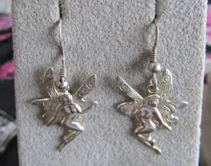 Vintage Sterlingsilber Dame Fee Ohrhänger 1,5" - Bild 1 von 5