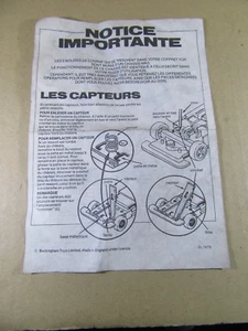 232V Vintage TCR Notice Importante Slot Car Recto Verso 14.8 X 20.7 cm - Photo 1/2