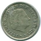 1/10 Gulden 1962 Netherlands Antilles Silver Colonial Coin #Nl12436.3C