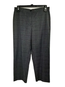 Briggs New York Black, Grey, Burgundy Plaid Stretch Easy Care Slacks. Size 14P - Picture 1 of 7