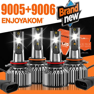 For Chevrolet Monte Carlo 1995-2005 LED Headlight Bulbs Kit High Low Beam Light - Image 1 of 4