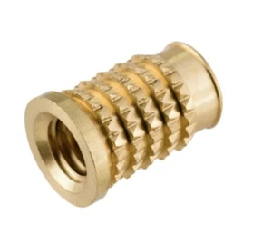 QTY 20 Brass Threaded Insert Barbed M6 Tappex (Press in) - Picture 1 of 10