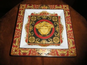 Versace Medusa  Large Size 8.75" Square Tray - Picture 1 of 10