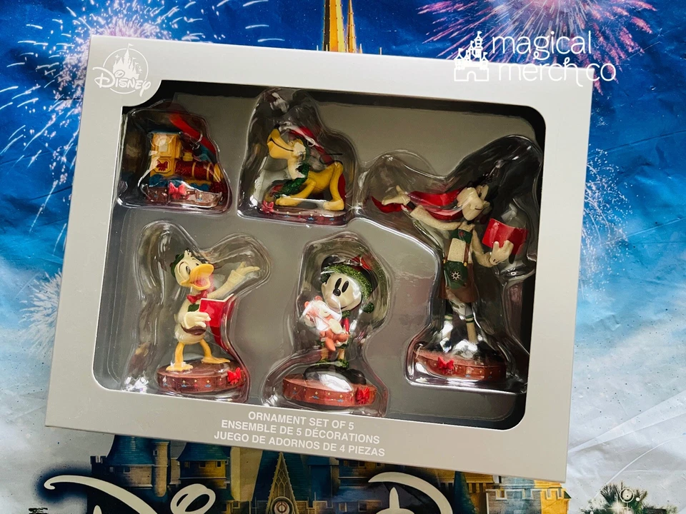 Disney Parks Epcot World Showcase Alemania Mickey Minnie Goofy Juego de Adornos Foto 1 de 1