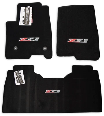 Chevrolet Silverado 1500 Z71 2019+ doble cabina alfombrillas 3 piezas premium 32 oz en stock Foto 1 de 4
