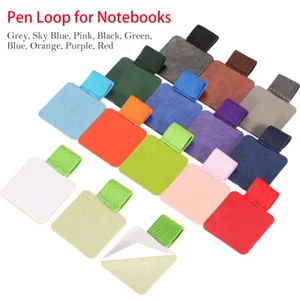 1-20pcs Pen Loop / Pencil Holder for Notebooks -All Colours Available PU leather - Picture 1 of 6