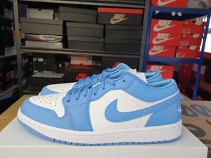 Nike Air Jordan 1 Low UNC University Blue UK 8,5 US 11 EUR 43 AO9944 441 - Bild 1 von 6