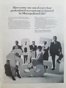 Metropolitan Life Insurance 1966 para contadores profesionales anuncio asegurado - Imagen 1 de 1