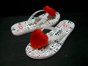 UGG SIMI FLUFF MANIFESTO WOMEN FLIP FLOPS JASMINE US 7 /UK 5 /EU 38 /JP 24 - Picture 1 of 5