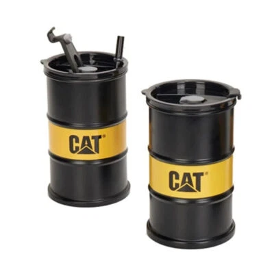 Caterpillar оборудование для кошек 22 унц. Алюминиевый масляный барабан дорожный стакан кружка чашка - Изображение 1 из 2