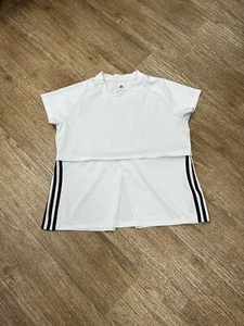 Adidas Womens Ivory T-Shirt Large - Picture 1 of 3