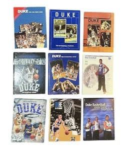 Lot of 9 Duke Blue Devils Hardback Basketball Yearbooks Media Guides 1985 - 2008 - Picture 1 of 9