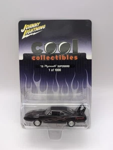 Johnny Lightning 1970 Plymouth Superbird (Black With Silver Flames) 1:64 Diecast - Picture 1 of 5