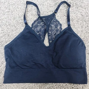 Marilyn Monroe marineblauer Pullover Bralette ohne Bügel mit Pads BH Medium T3 - Bild 1 von 3