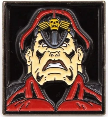 OFFICIAL CAPCOM STREET FIGHTER M.BISON PIN BADGE By KOYO STREETFIGHTER BRAND NEW - Image 1 of 2