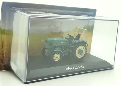 Hachette 1/43 Scale Model Tractor HL37 - 1960 MAN L1 - Green - Image 1 of 4
