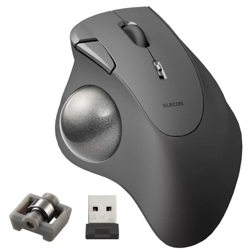ELECOM Ergonomic Comfort Design Trackball IST Wireless 2.4GHz Connect - Image 1 of 1