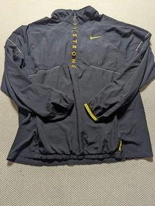 Nike Livestrong Unisex Windbreaker Size Large Black Athleisure Wear Running - Picture 1 of 6